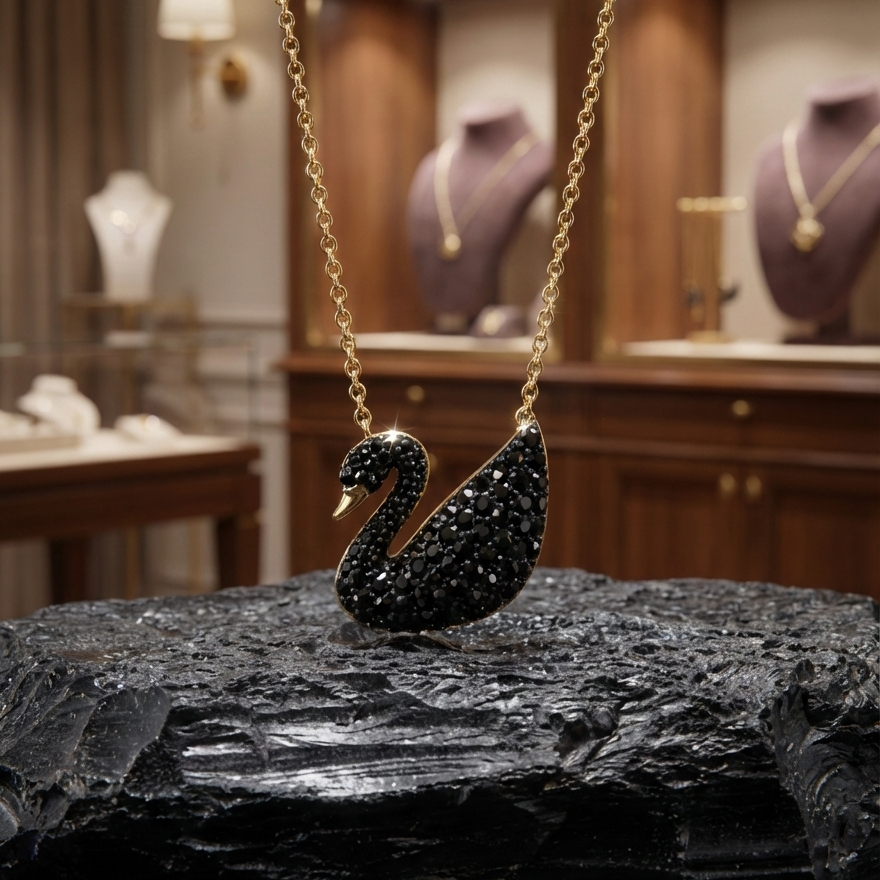 The Swan Necklace | 18K Gold PVD Forged Steel | Tarnish-Free & Waterproof